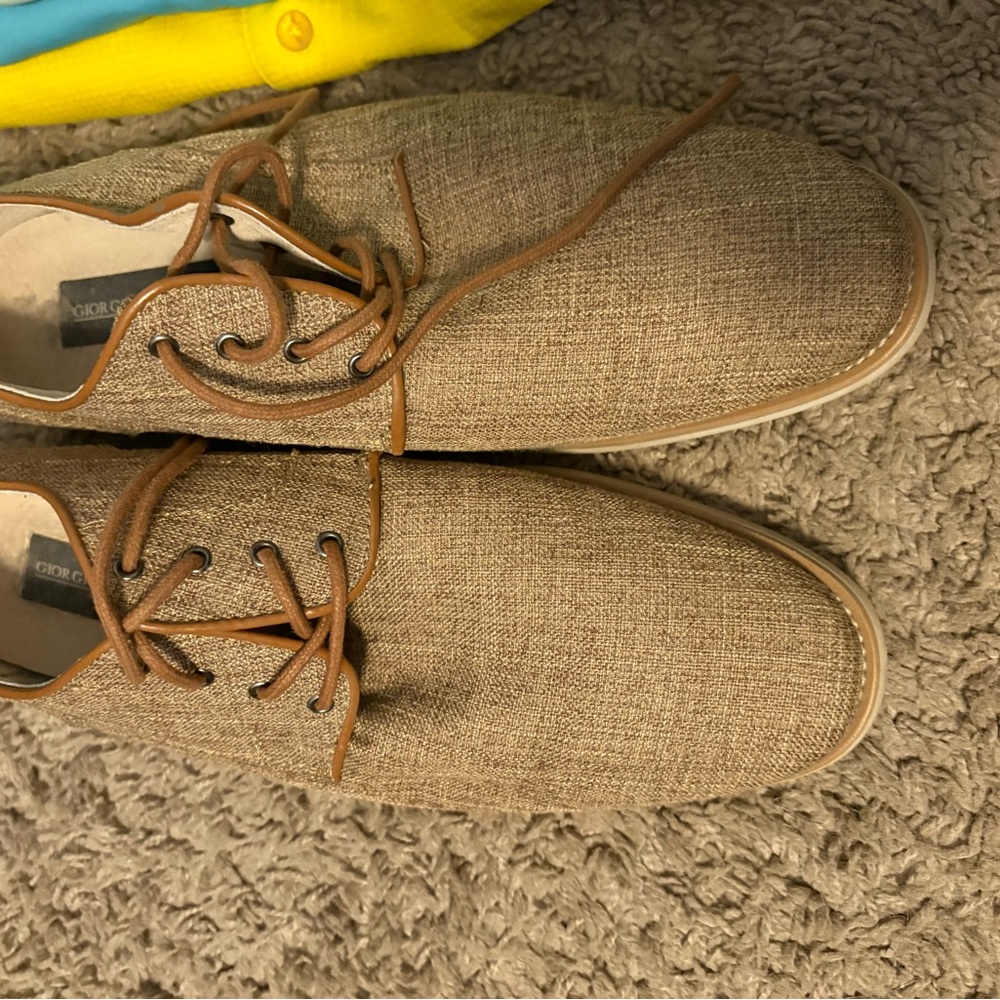 Elegant Tan Lace-Up Oxfords for Men